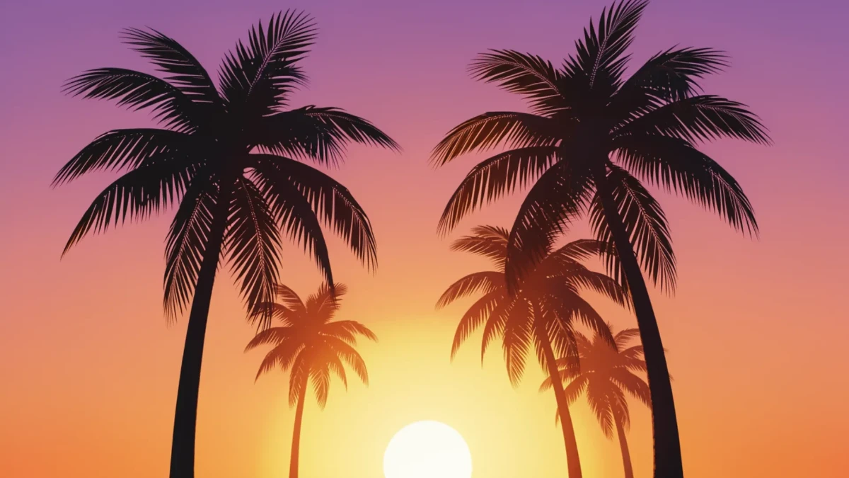 Free Summer Palm Background Template to Edit Online