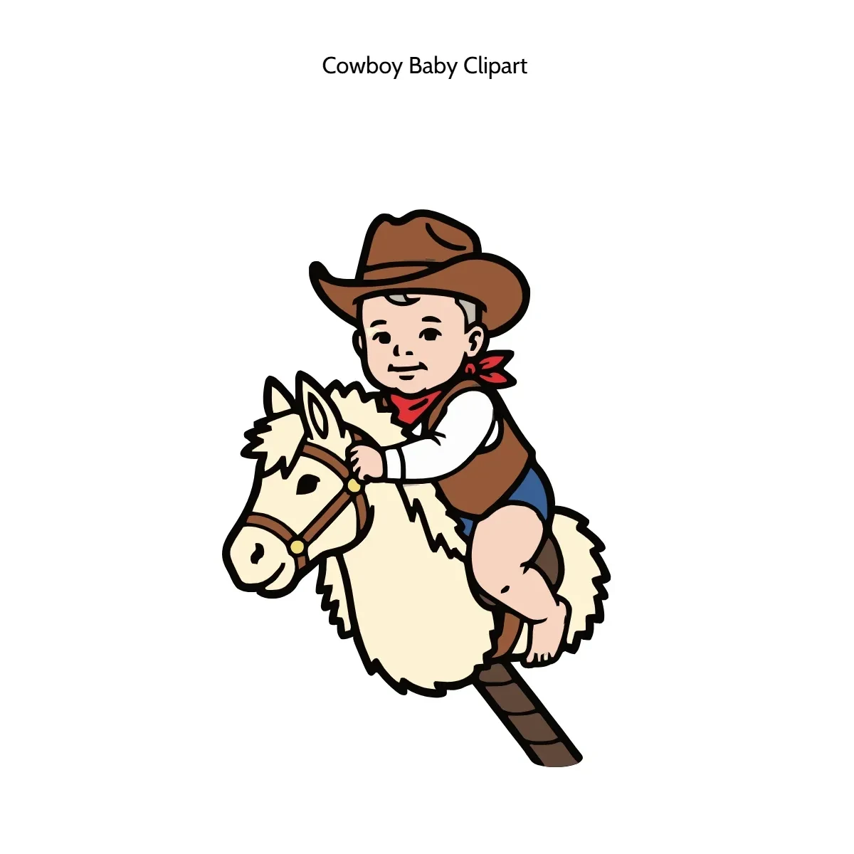 Free Cowboy Baby Clipart Template to Edit Online