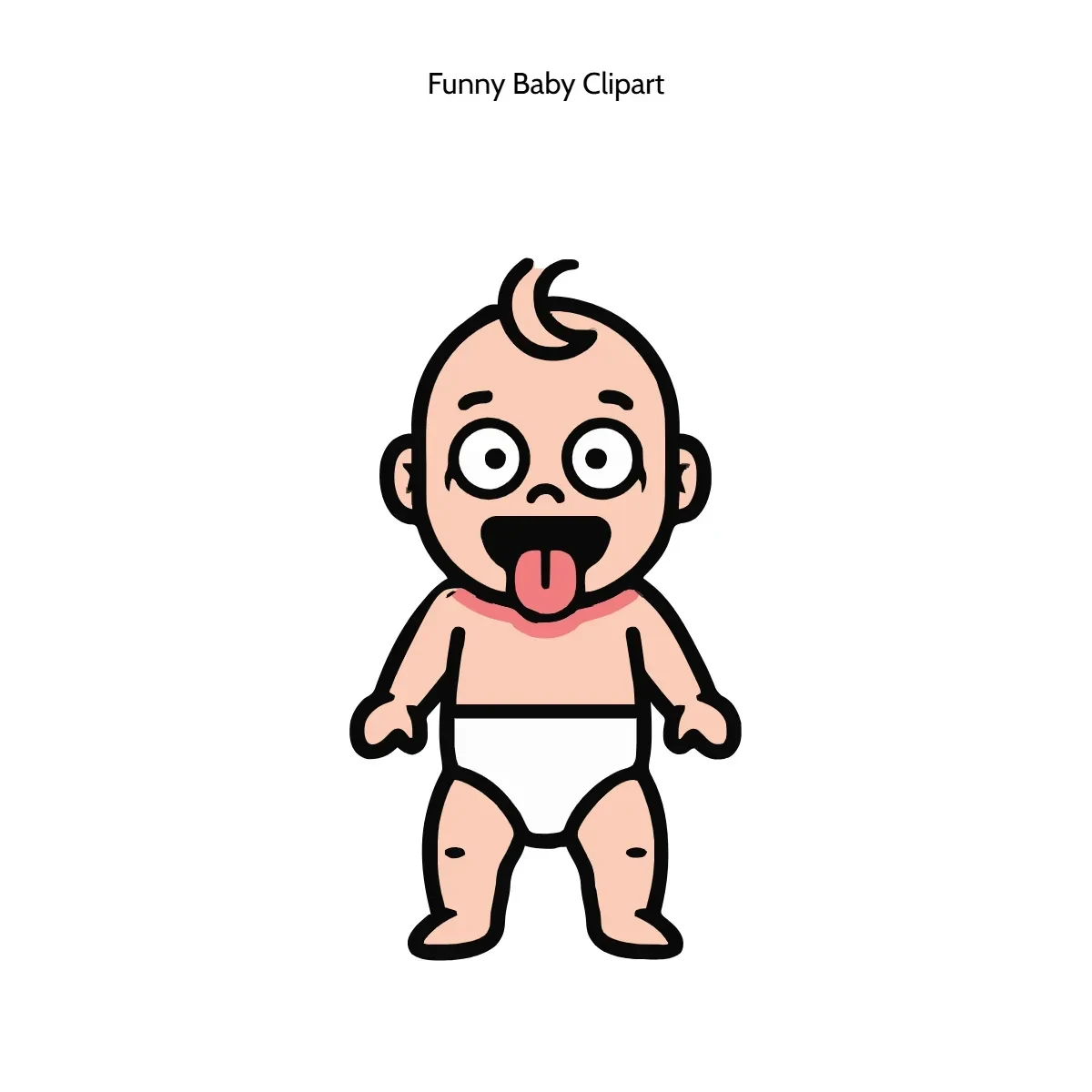 Free Funny Baby Clipart Template to Edit Online