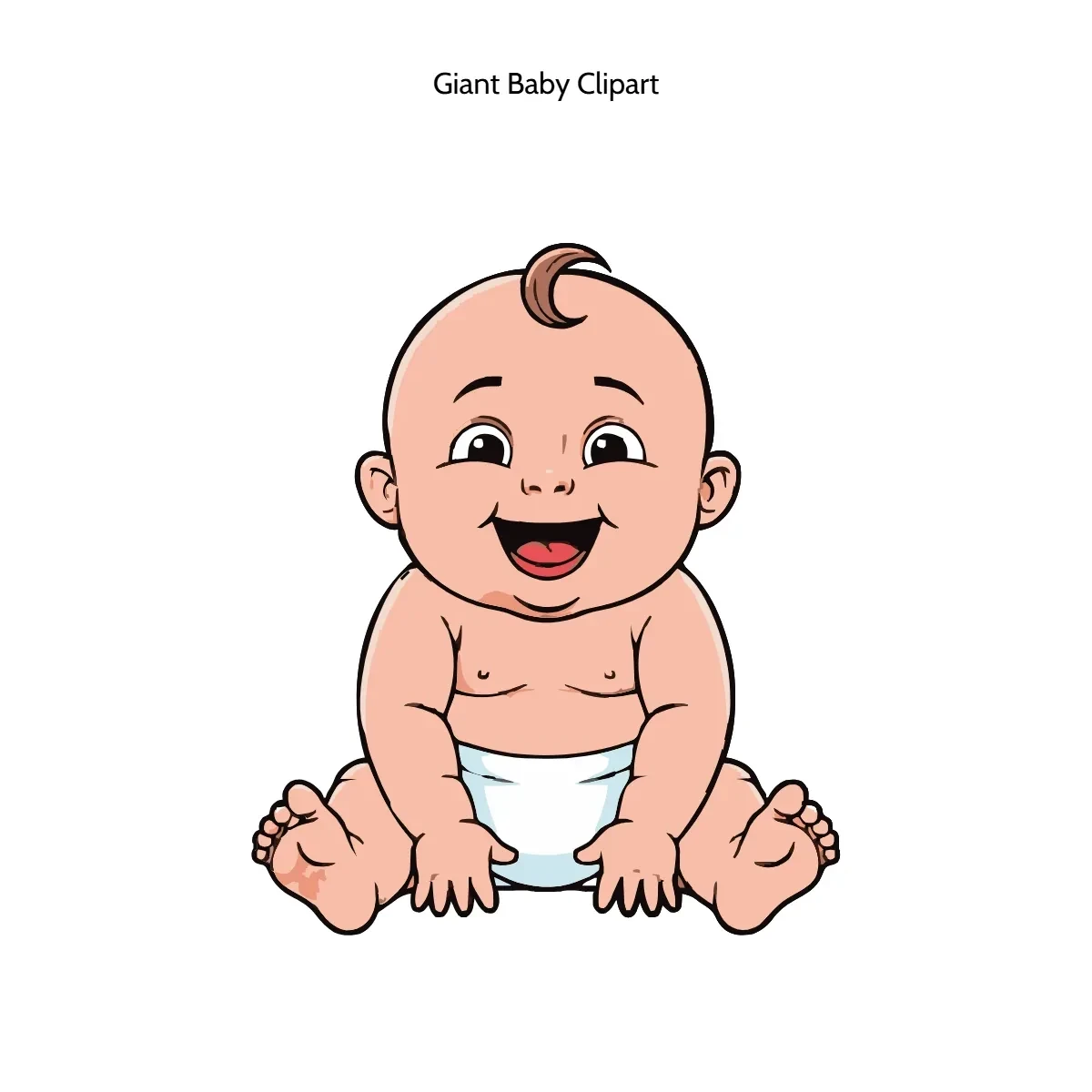 Free Giant Baby Clipart Template to Edit Online