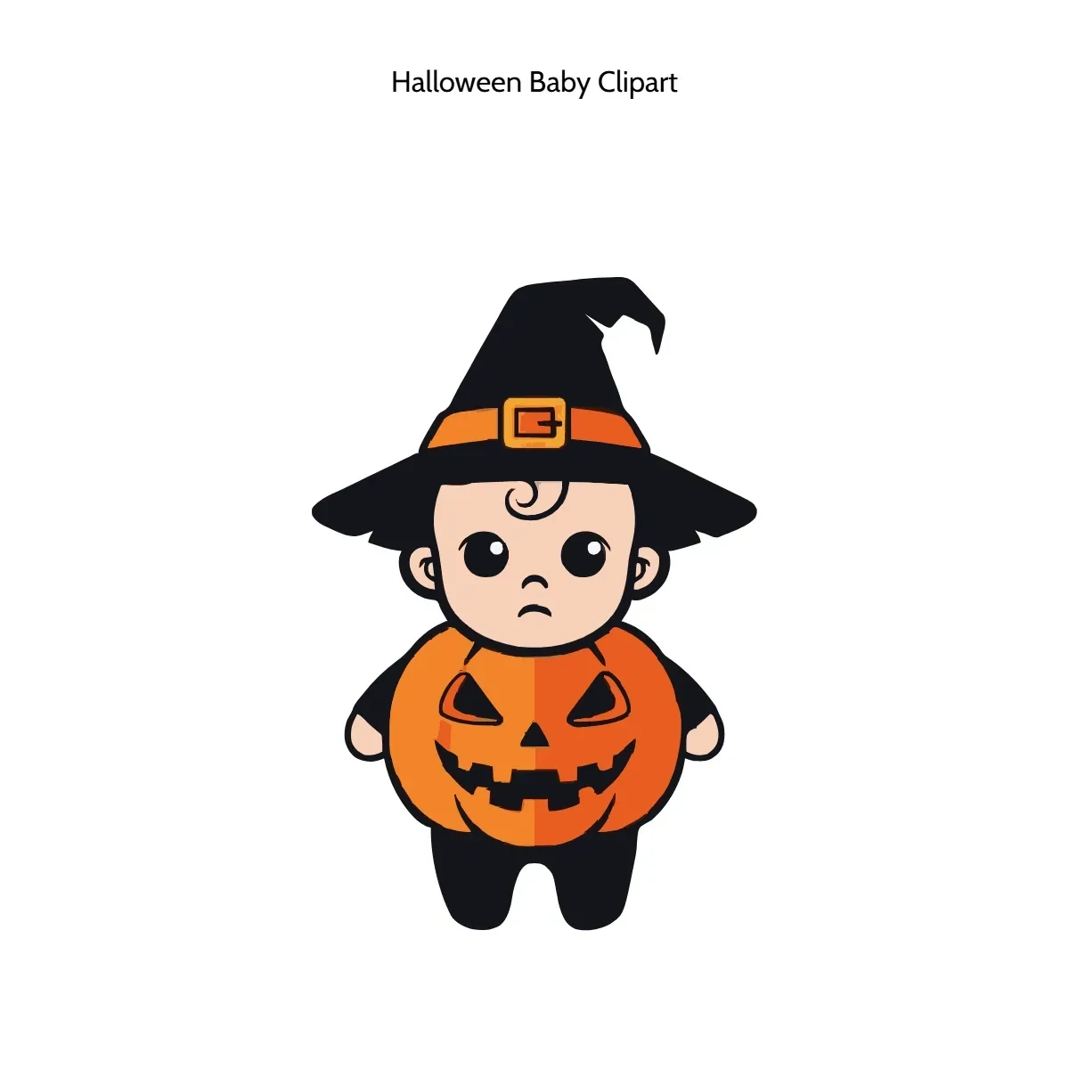 Free Halloween Baby Clipart Template to Edit Online