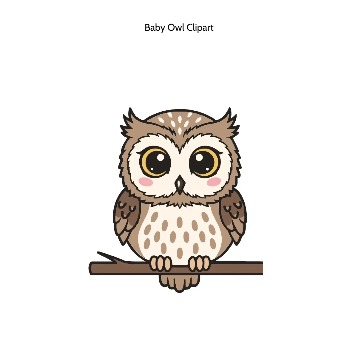 Free Baby Owl Clipart Template to Edit Online