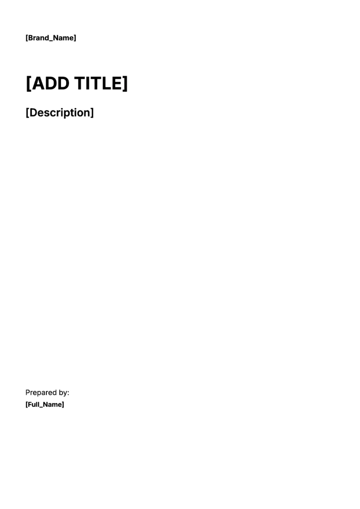 Free untitled Template to Edit Online