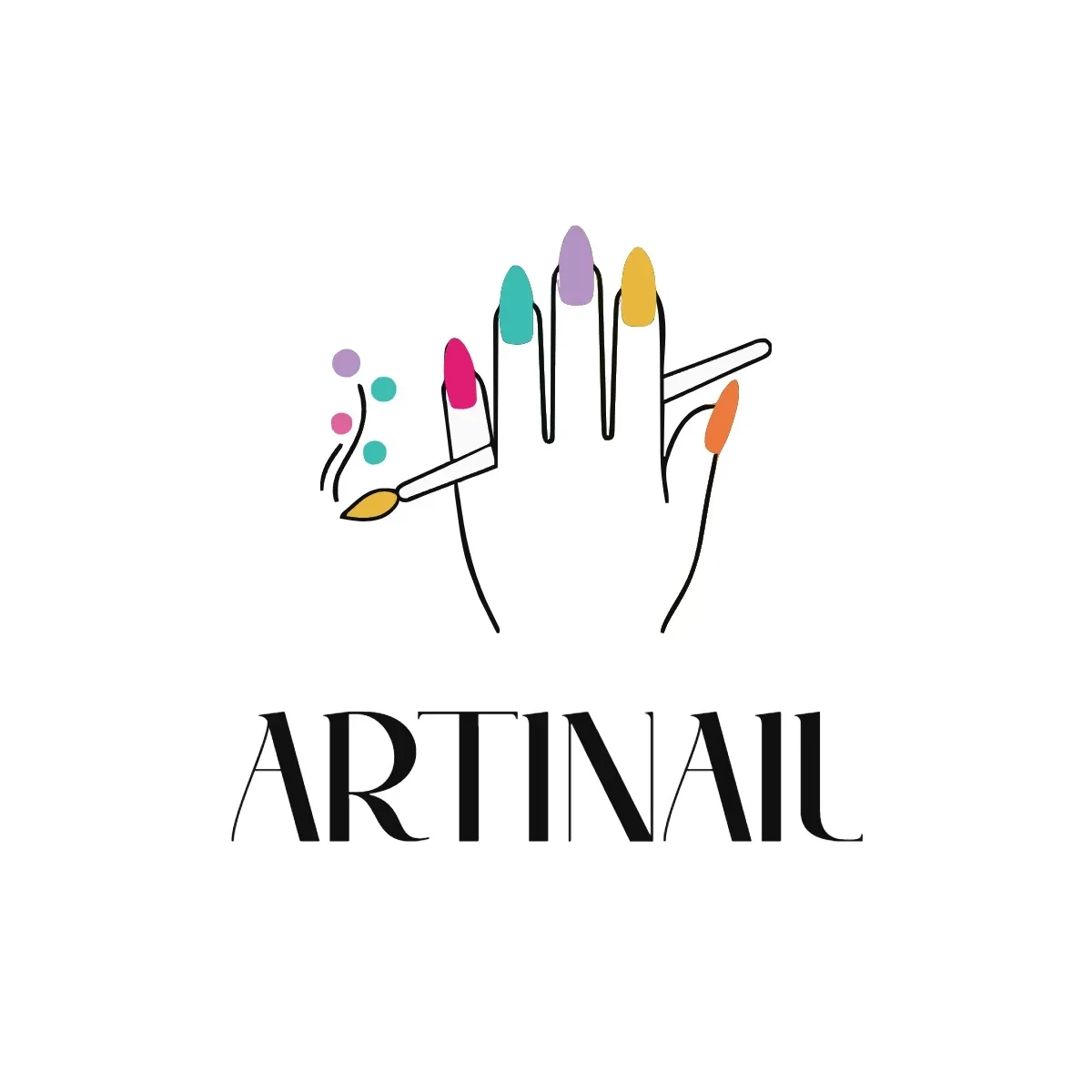 Free Nail Art Logo Template