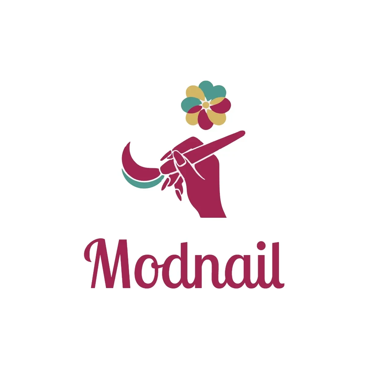 Free Modern Nail Salon Logo Template