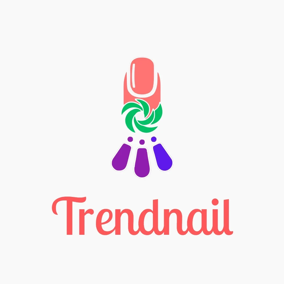 Free Trendy Nail Salon Logo Template