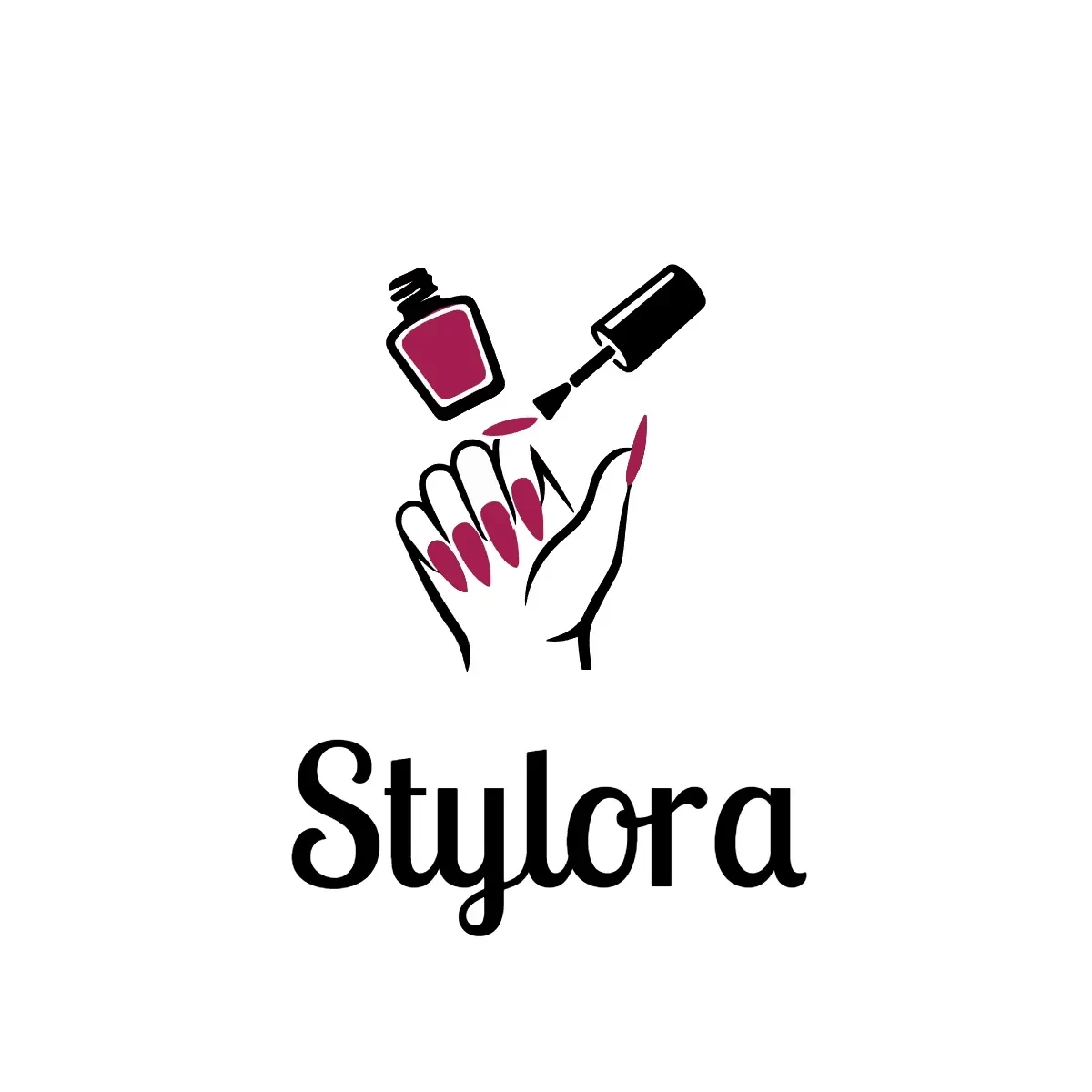 Free Stylish Nails Logo Template