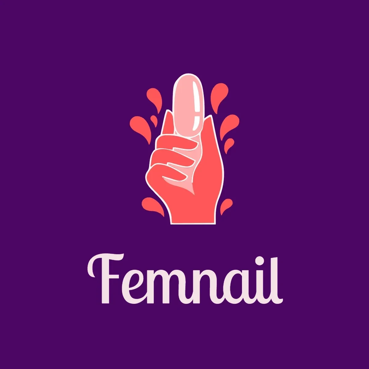 Free Feminine Nail Logo Template