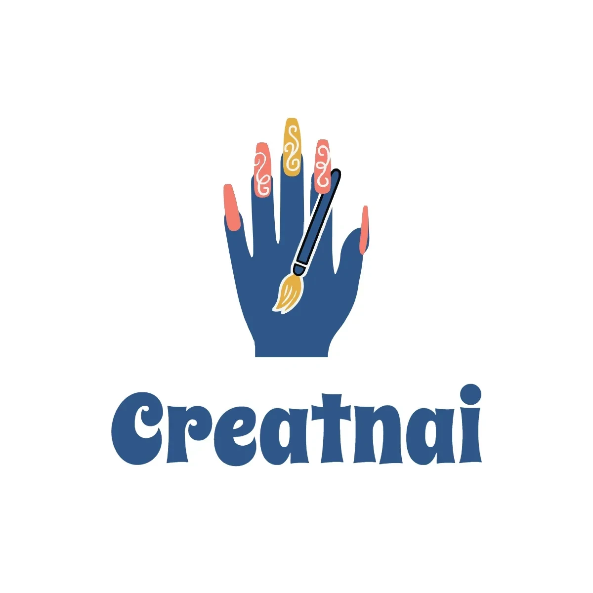 Free Creative Nail Art Logo Template