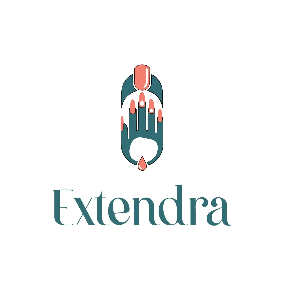 Free Nail Extension Logo Template