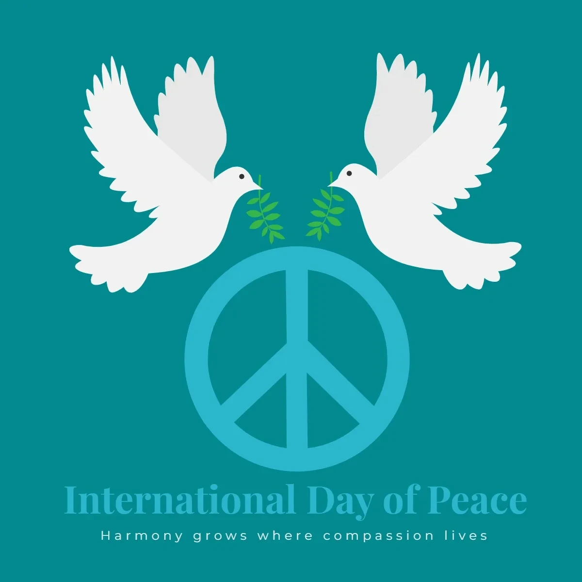 Free International Day of Peace Vector Clip Art Template to Edit Online