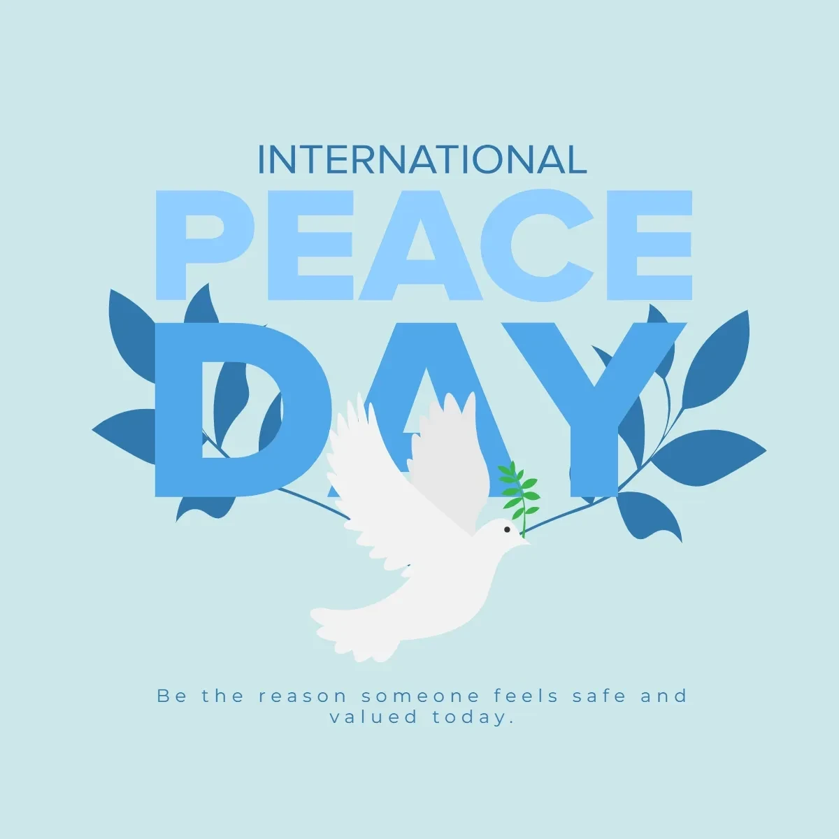Free International Day of Peace Design Clip Art Template to Edit Online