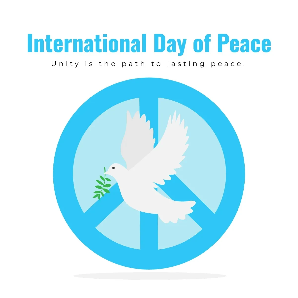 Free International Day of Peace Flat Clip Art Template to Edit Online
