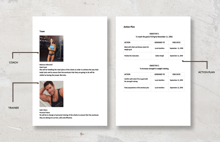 Simple Workout Plan Template