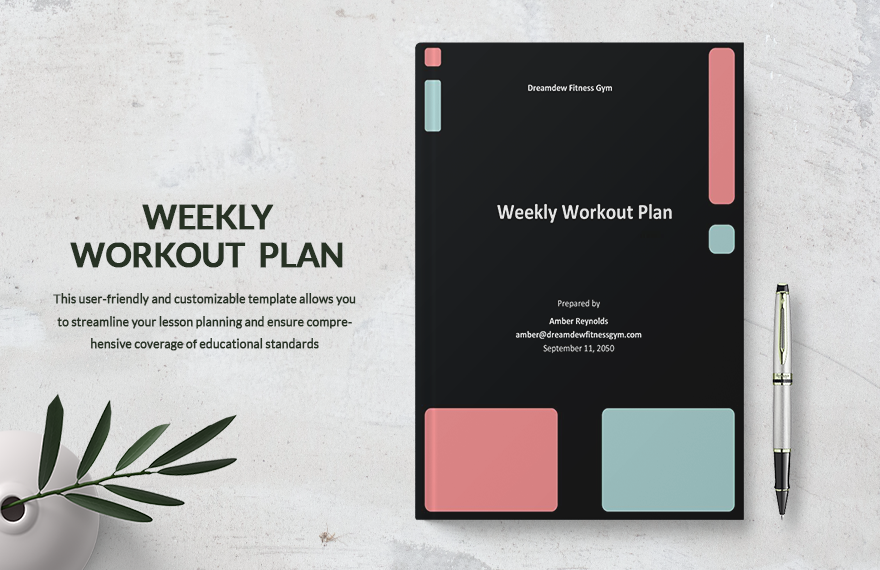 Weekly Workout Plan Template