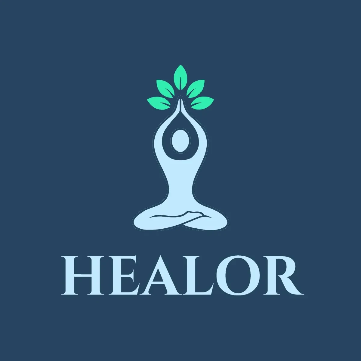 Free Yoga Healing Logo Template