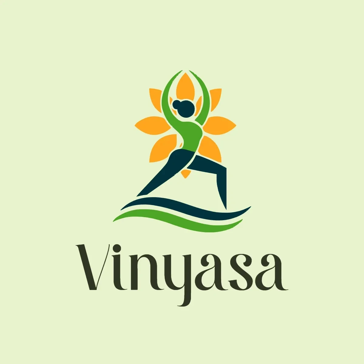 Free Vinyasa Yoga Logo Template