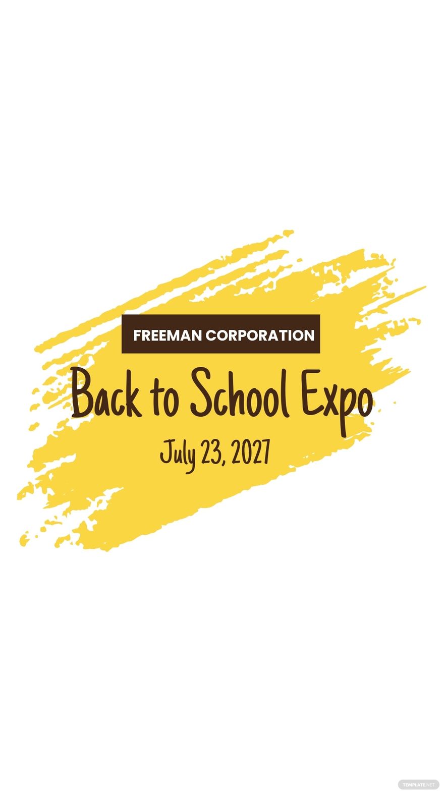 Free Back To School Expo Instagram Story Template