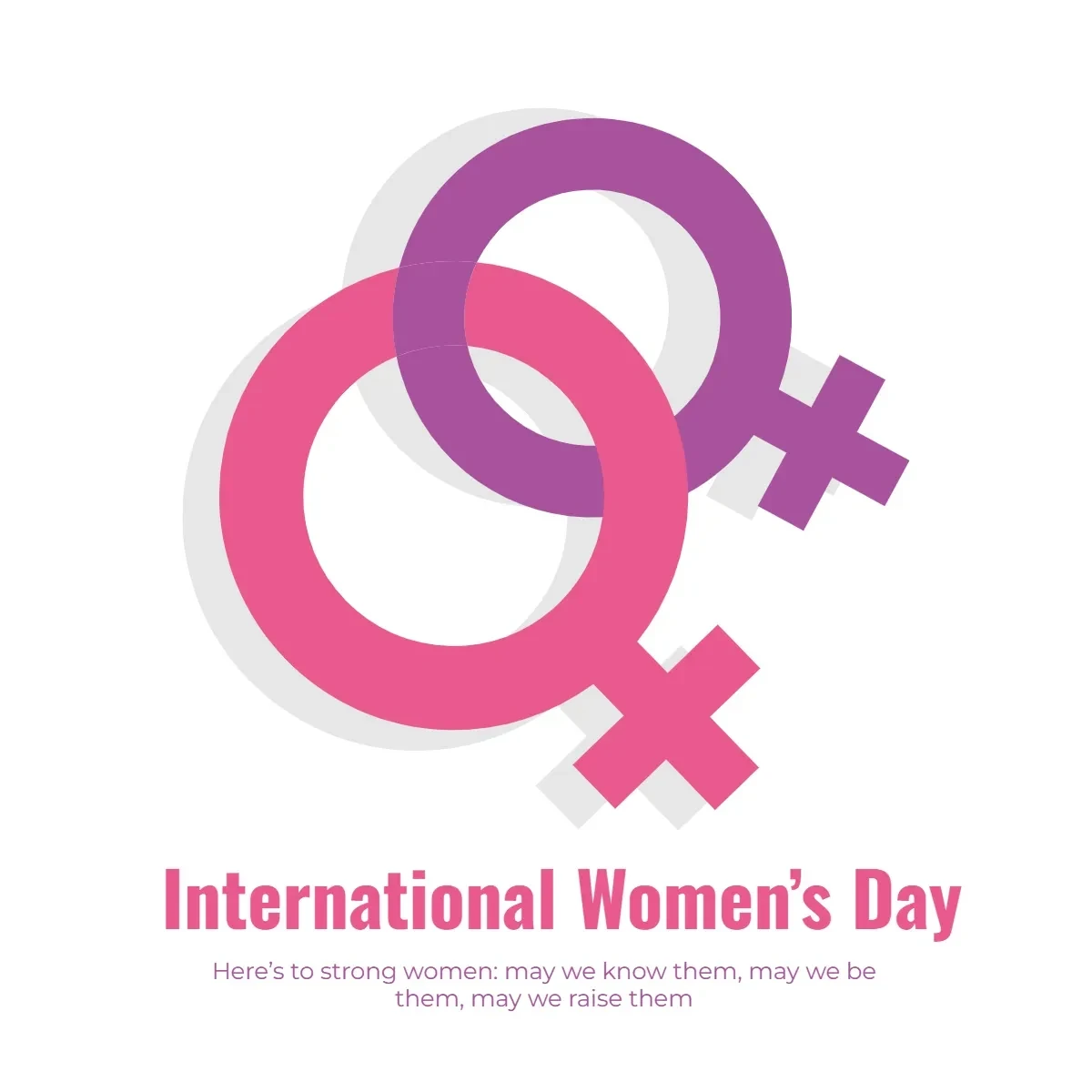Free International Women’s Day Icon Clip Art Template to Edit Online
