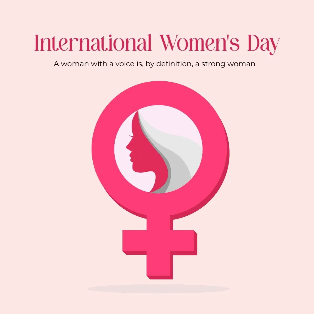 Free International Women’s Day Symbol Clip Art Template to Edit Online