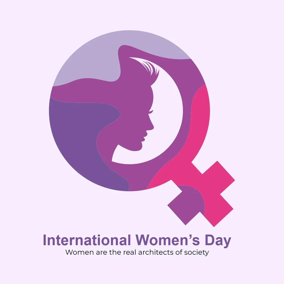 Free International Women’s Day Sign Clip Art Template to Edit Online