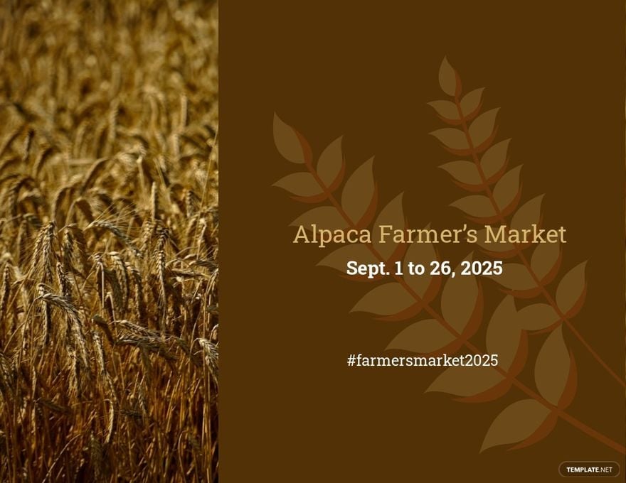 Free Farmers Market Twitter Post Template
