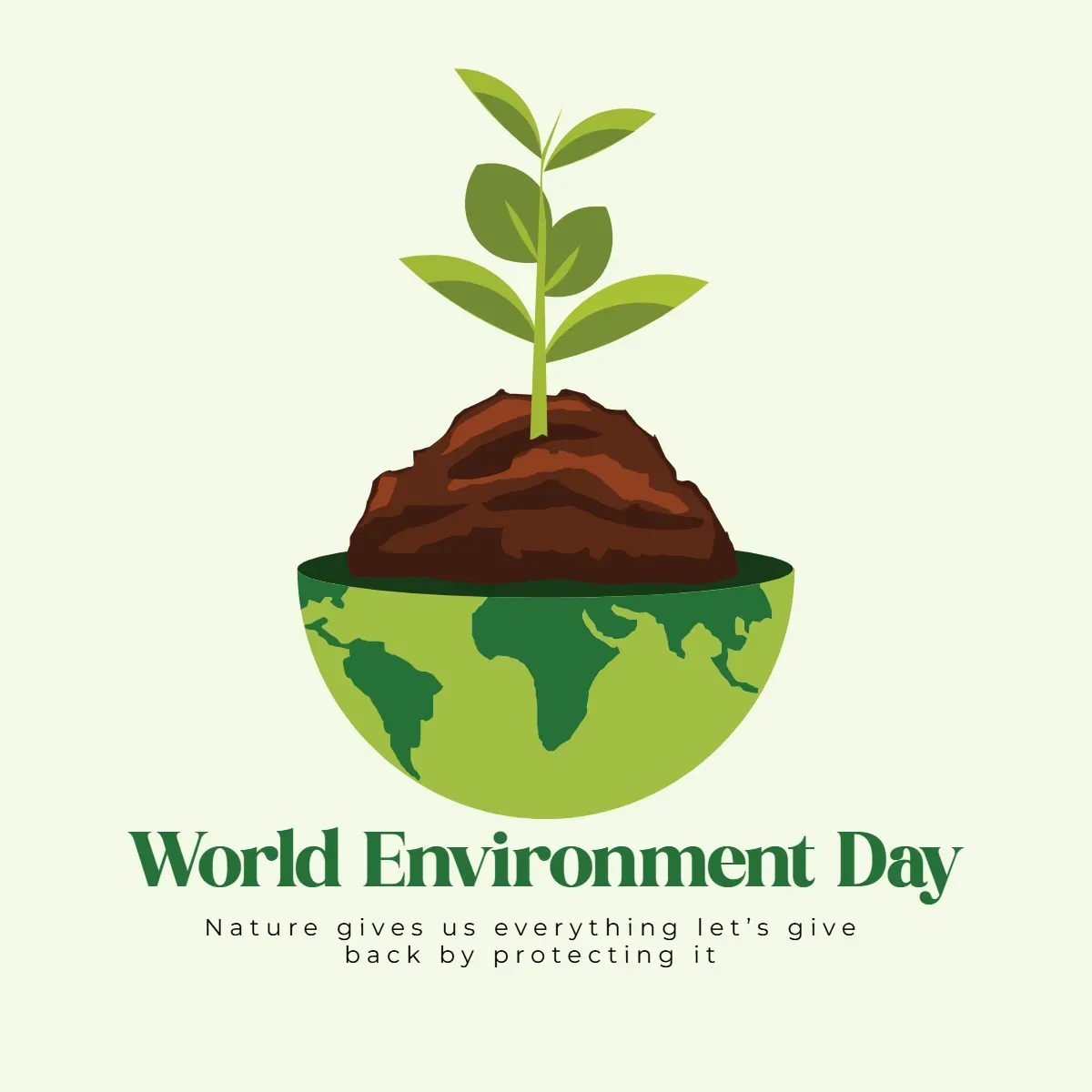 Free World Environment Day Design Clip Art Template to Edit Online