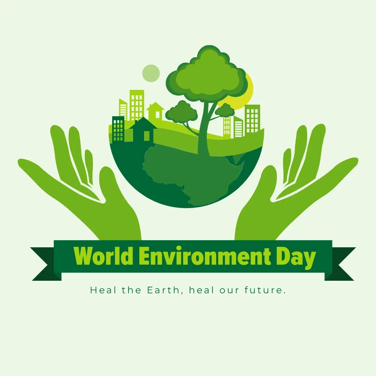 Free World Environment Day Vector Clip Art Template to Edit Online