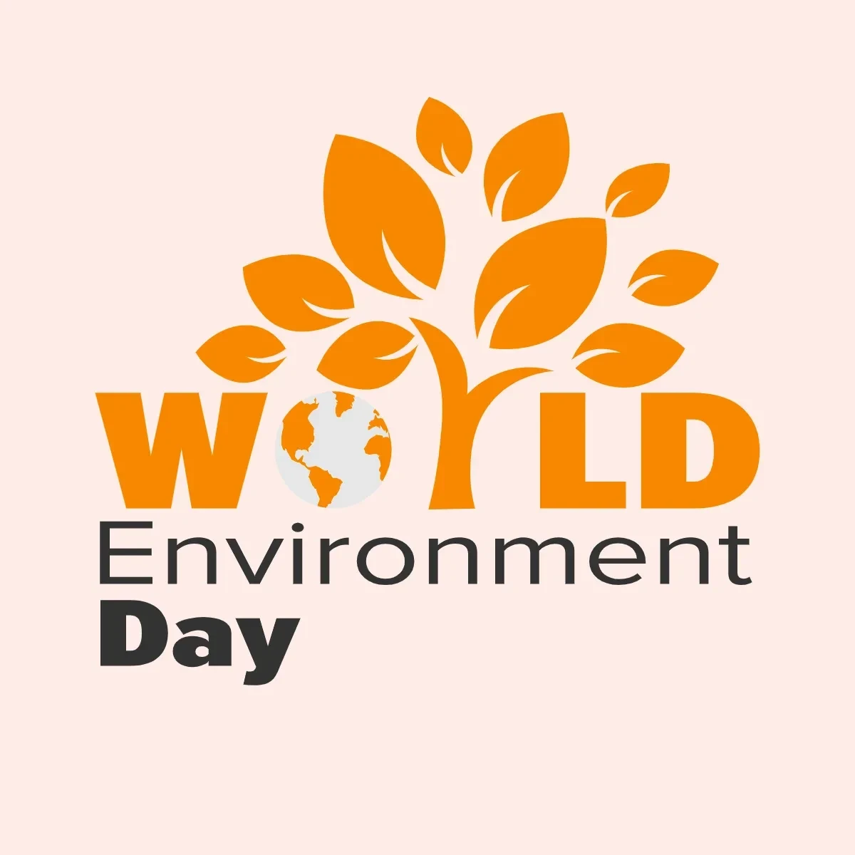 Free World Environment Day Simple Clip Art Template to Edit Online