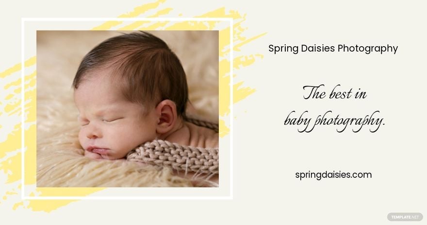 Free Baby Photography Facebook Post Template