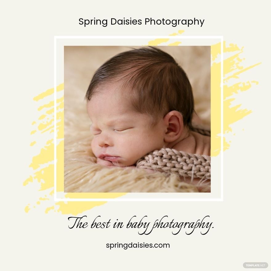 Free Baby Photography Instagram Post Template