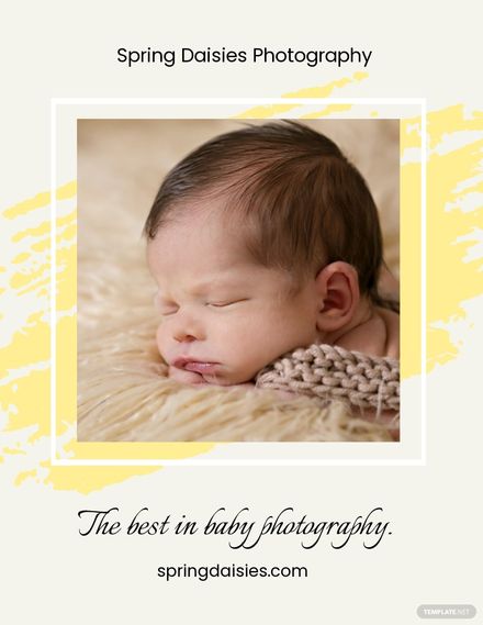 Baby Photography Flyer Template