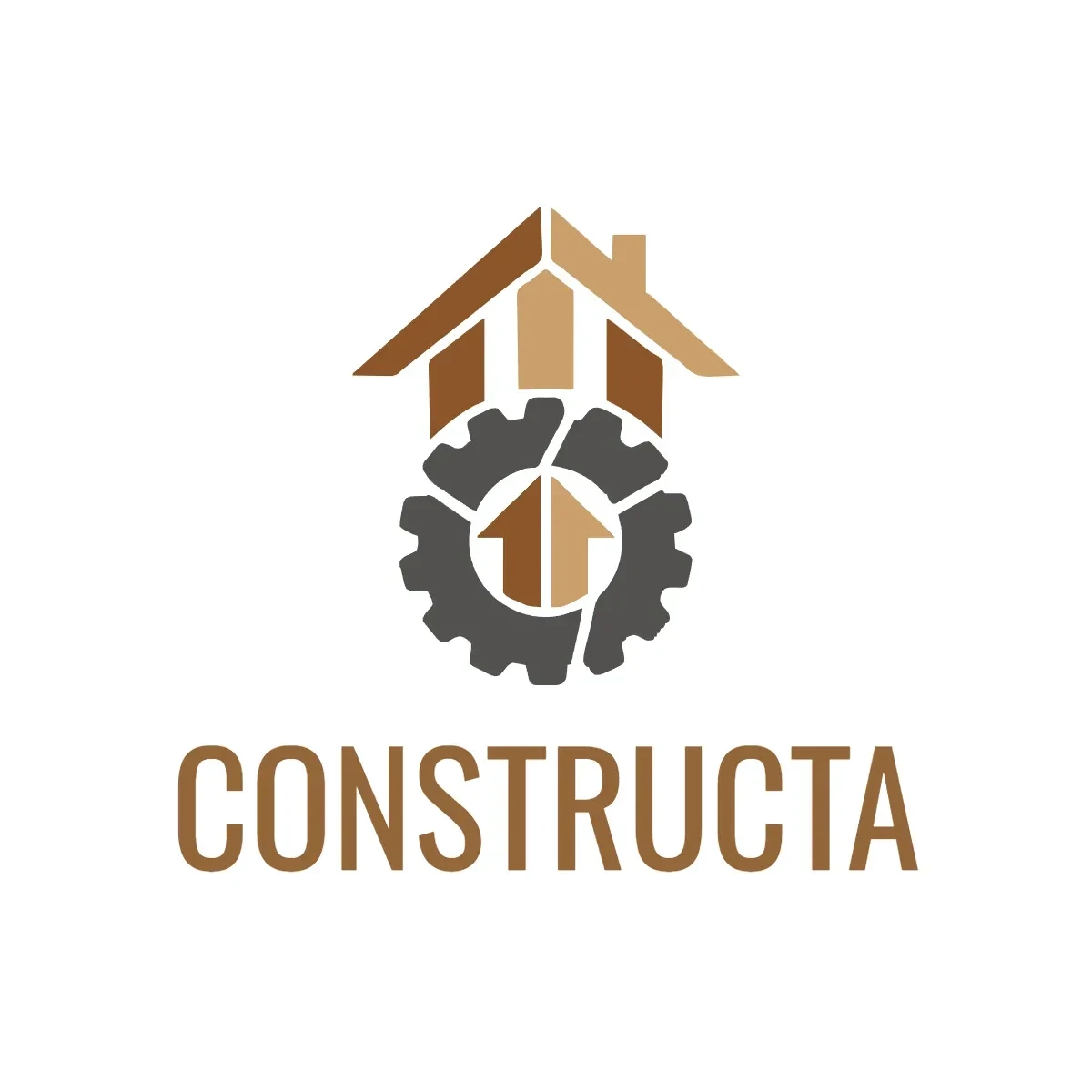 Free Wood Construction Logo Template