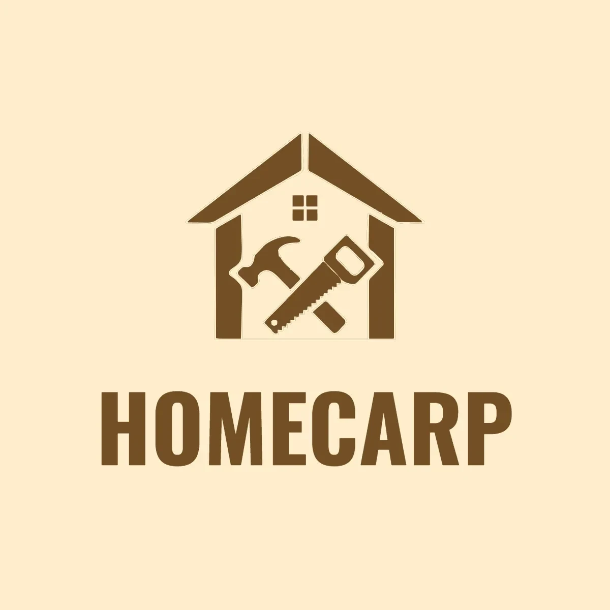 Free Home Carpentry Logo Template