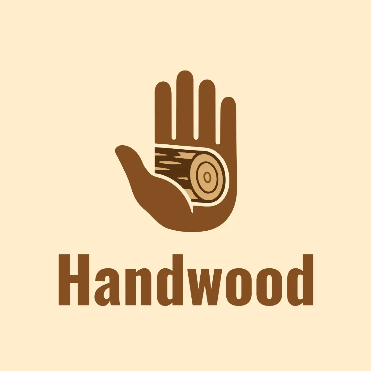 Free Handmade Wood Logo Template