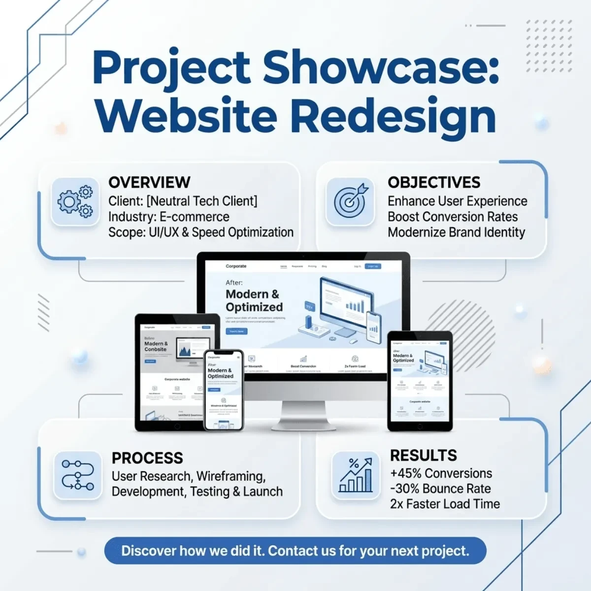 Free Project Showcase LinkedIn Post Template to Edit Online