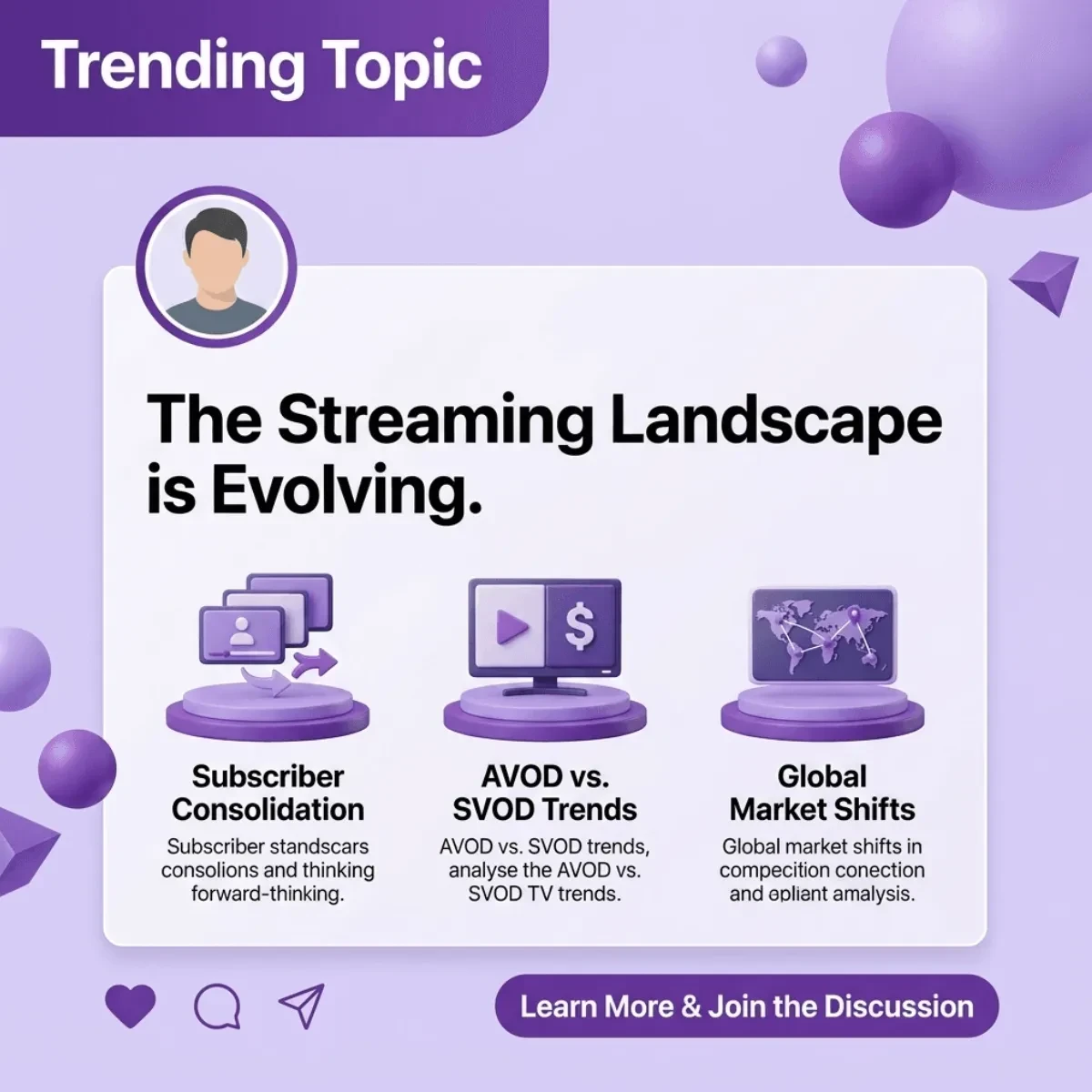 Free Trending Topic LinkedIn Post Template to Edit Online