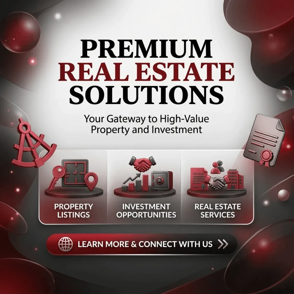 Free Real Estate Agency LinkedIn Post Template to Edit Online