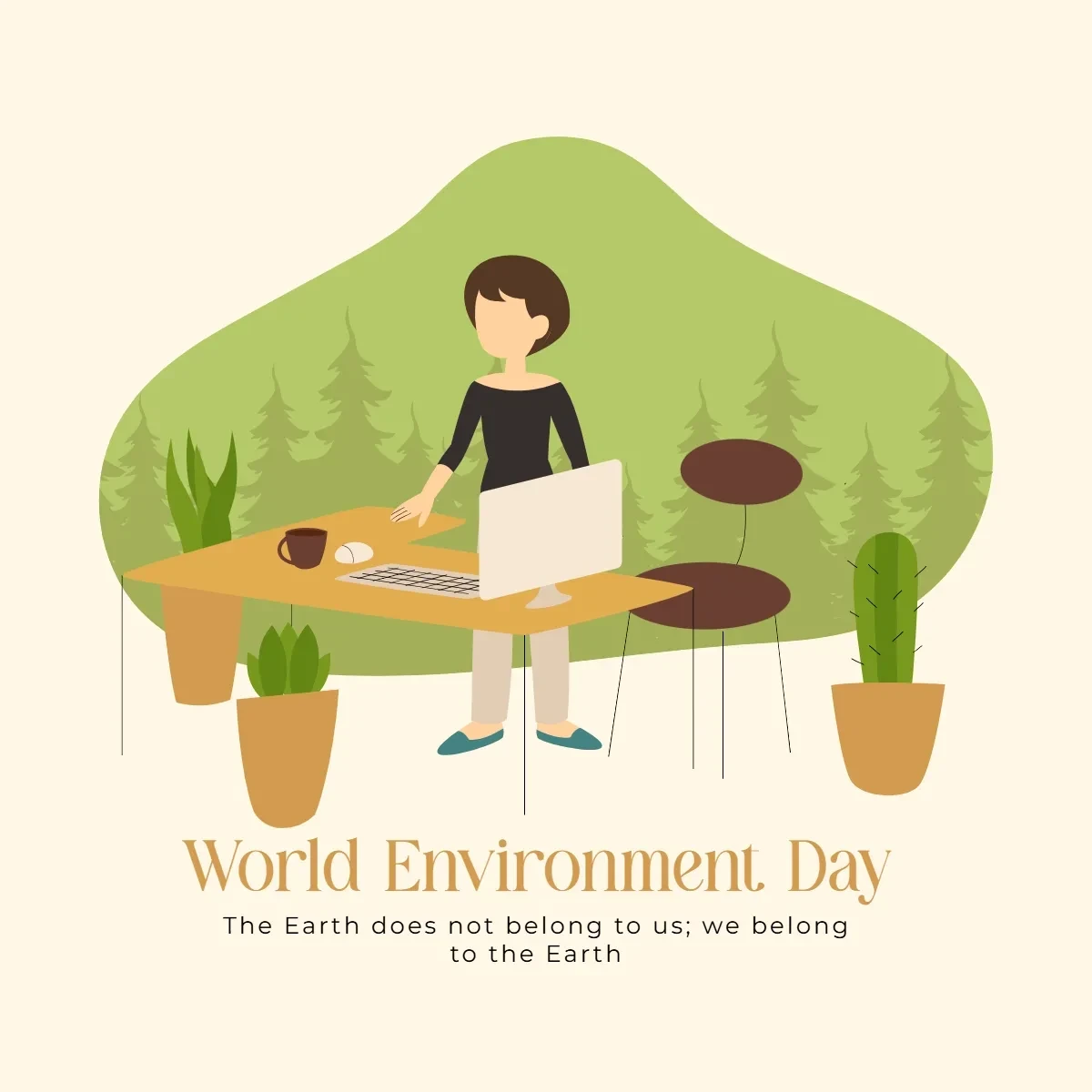 Free World Environment Day Illustration Clip Art Template to Edit Online
