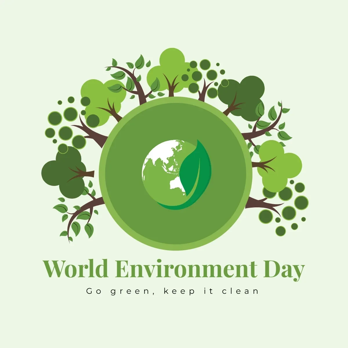 Free World Environment Day Creative Clip Art Template to Edit Online