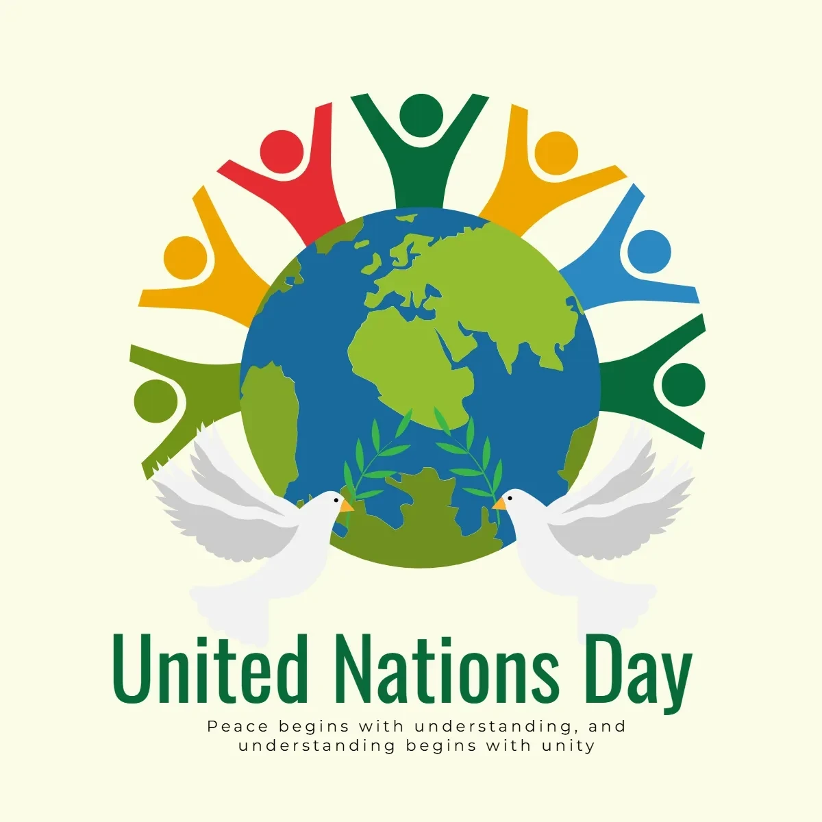 Free United Nations Day Clip Art Template to Edit Online