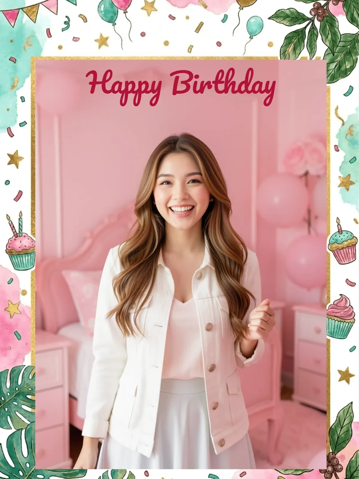 Birthday Photo Border Template