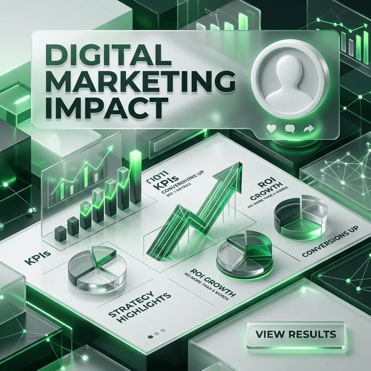 Free Digital Marketing Impact LinkedIn Template to Edit Online