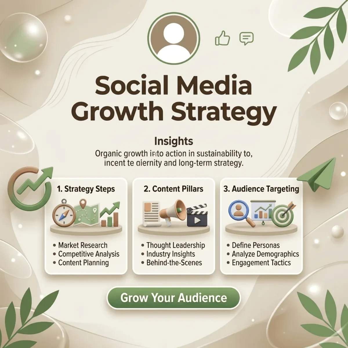Free Social Media Growth Strategy LinkedIn Template to Edit Online