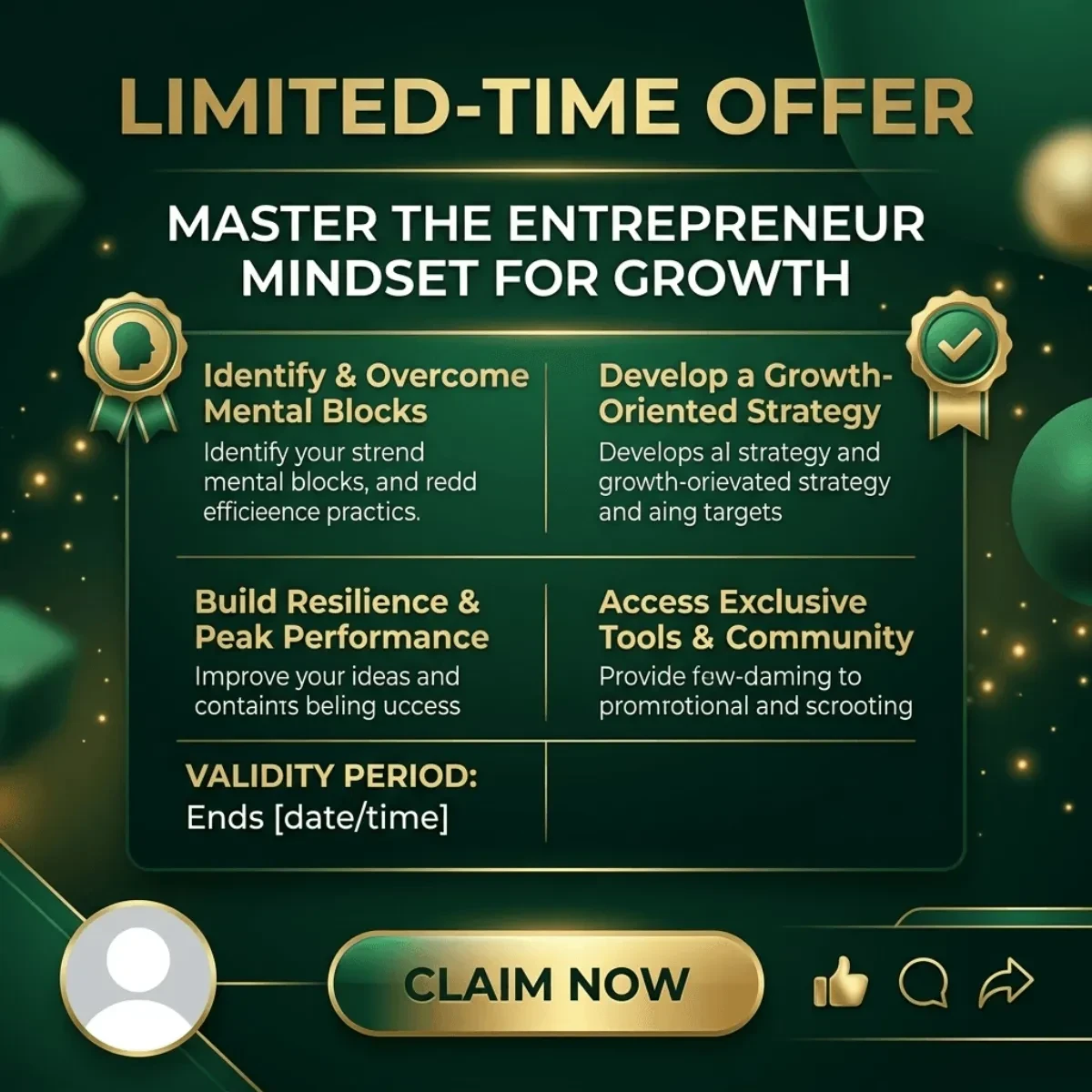 Free Limited-Time Offer LinkedIn Marketing Template to Edit Online