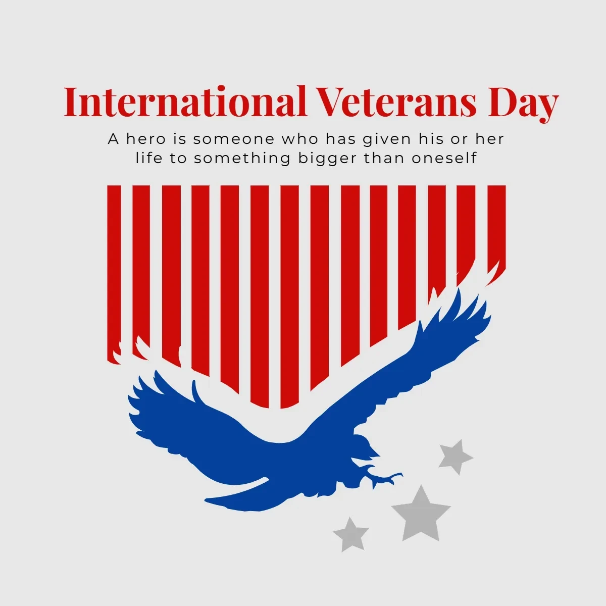 Free International Veterans Day Symbol Clip Art Template to Edit Online