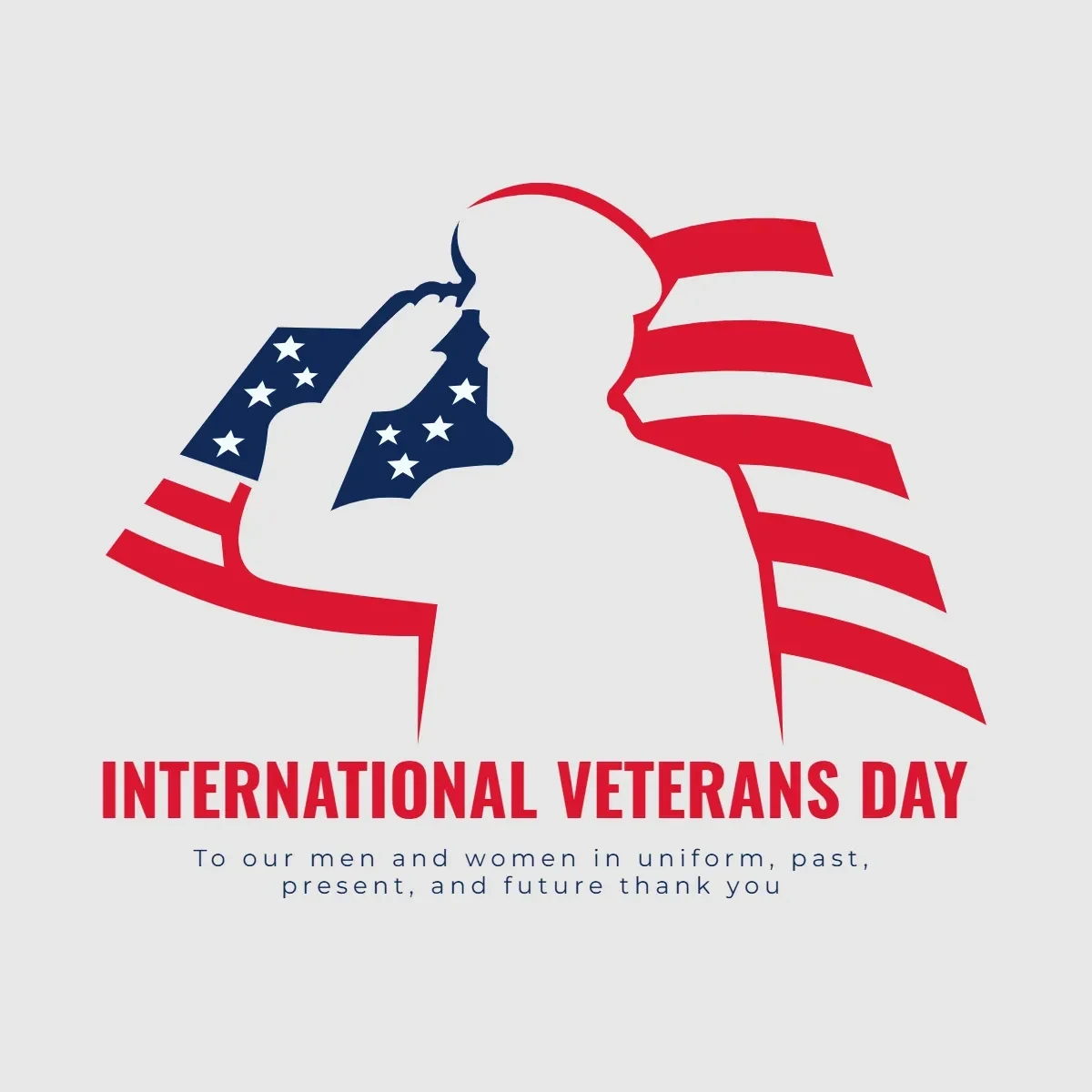 Free International Veterans Day Logo Clip Art Template to Edit Online