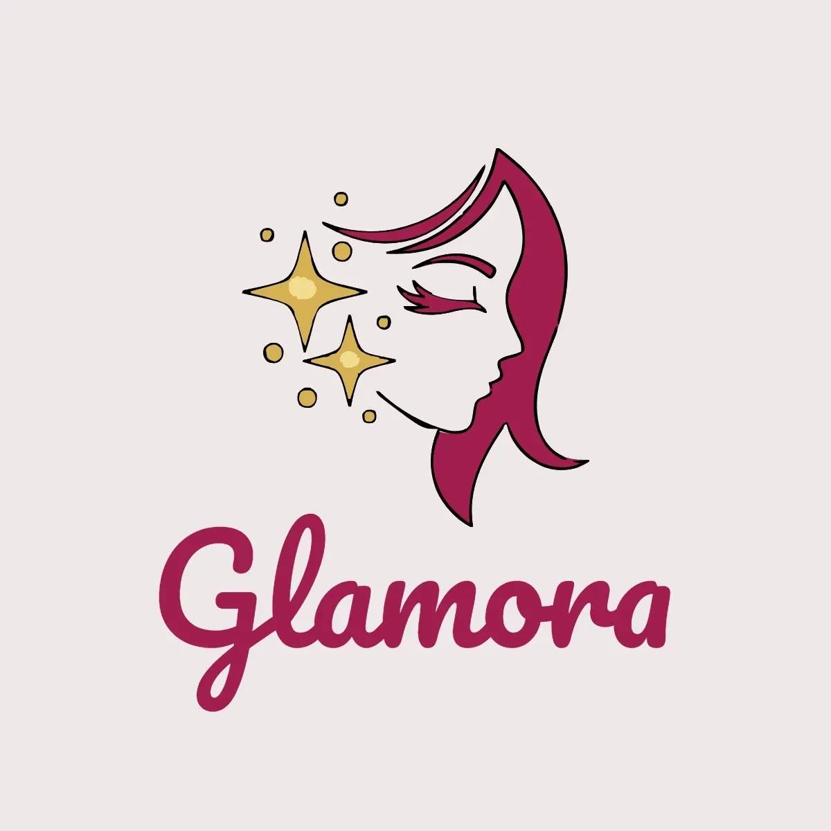 Free Glam Makeup Logo Template to Edit Online