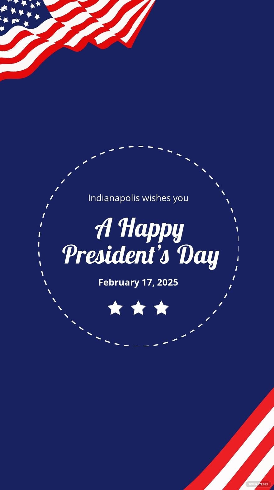 Free Happy Presidents Day Instagram Story Template