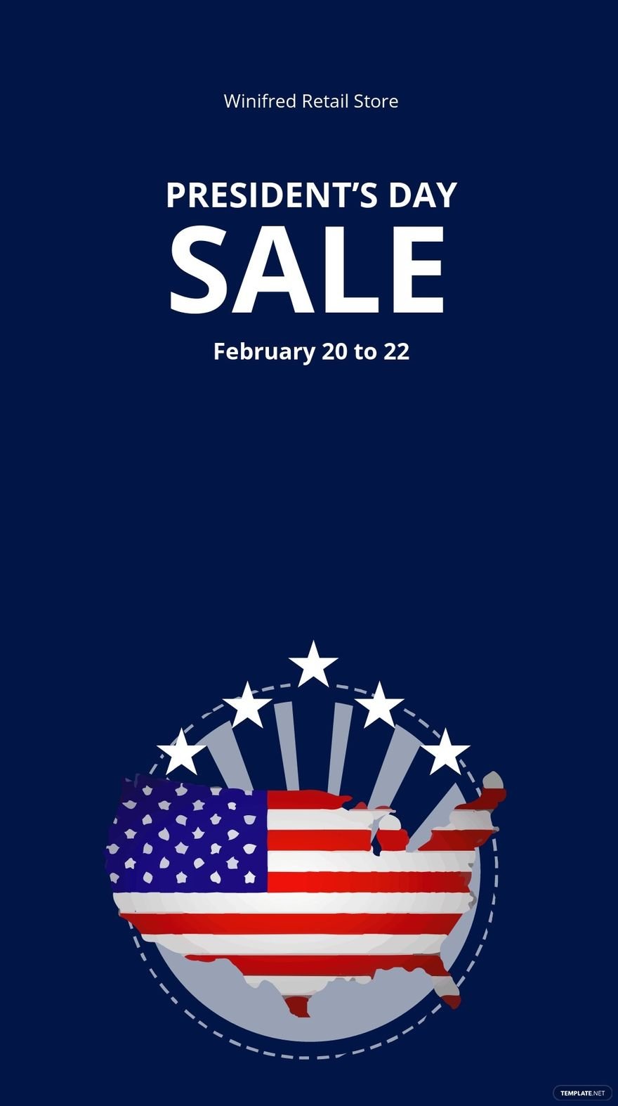Free Presidents Day Sale Instagram Story Template